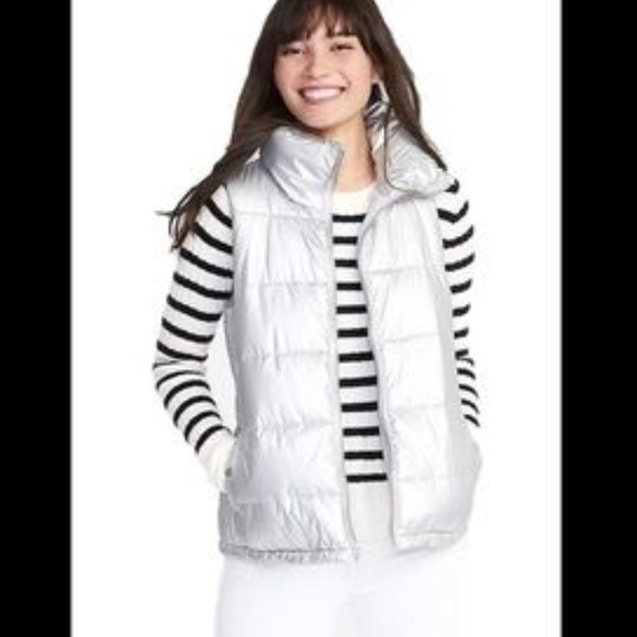 old navy silver jacket